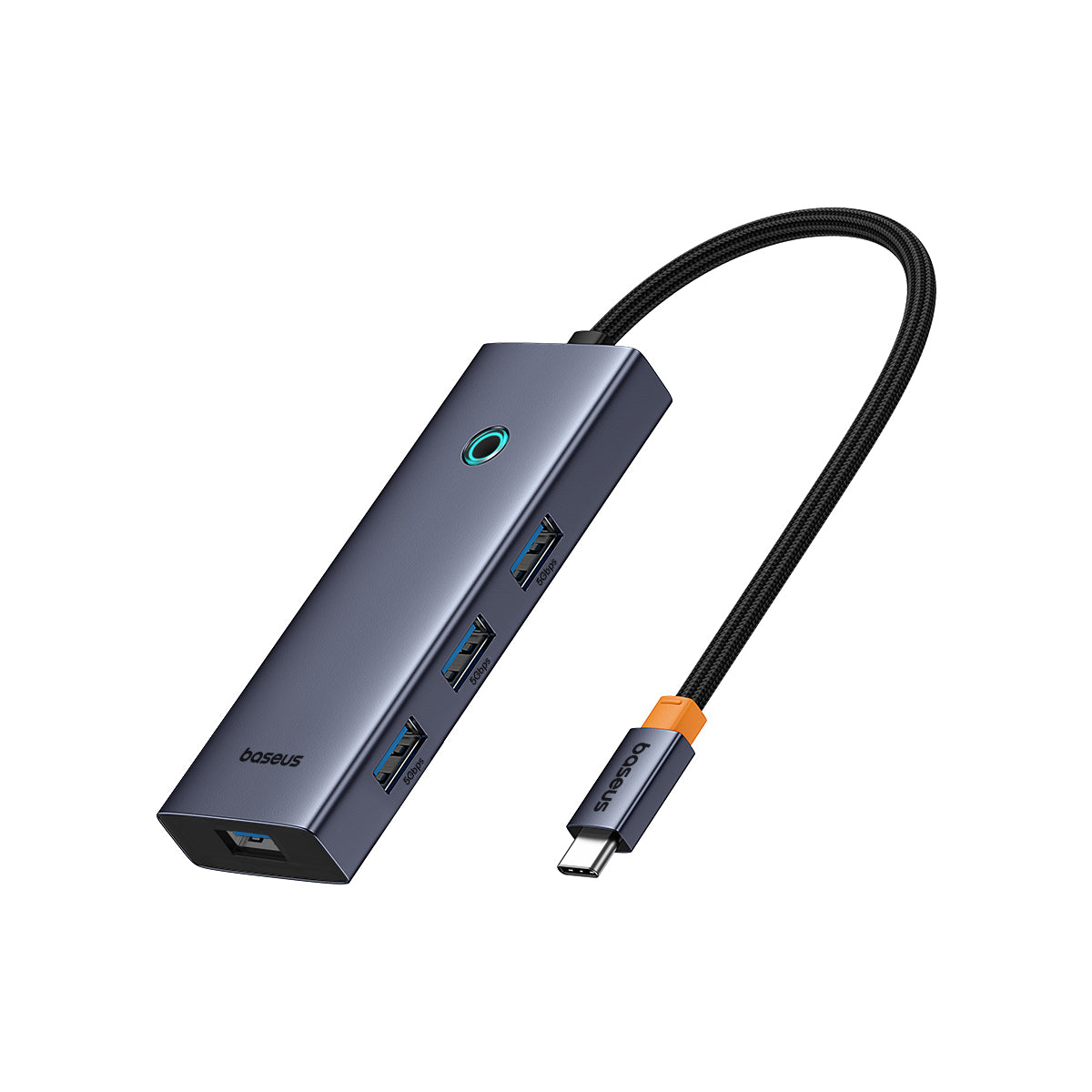 Baseus UltraJoy HUB Adapter Type-C à USB 3.0 et PD 100W avec hub USB-C gris