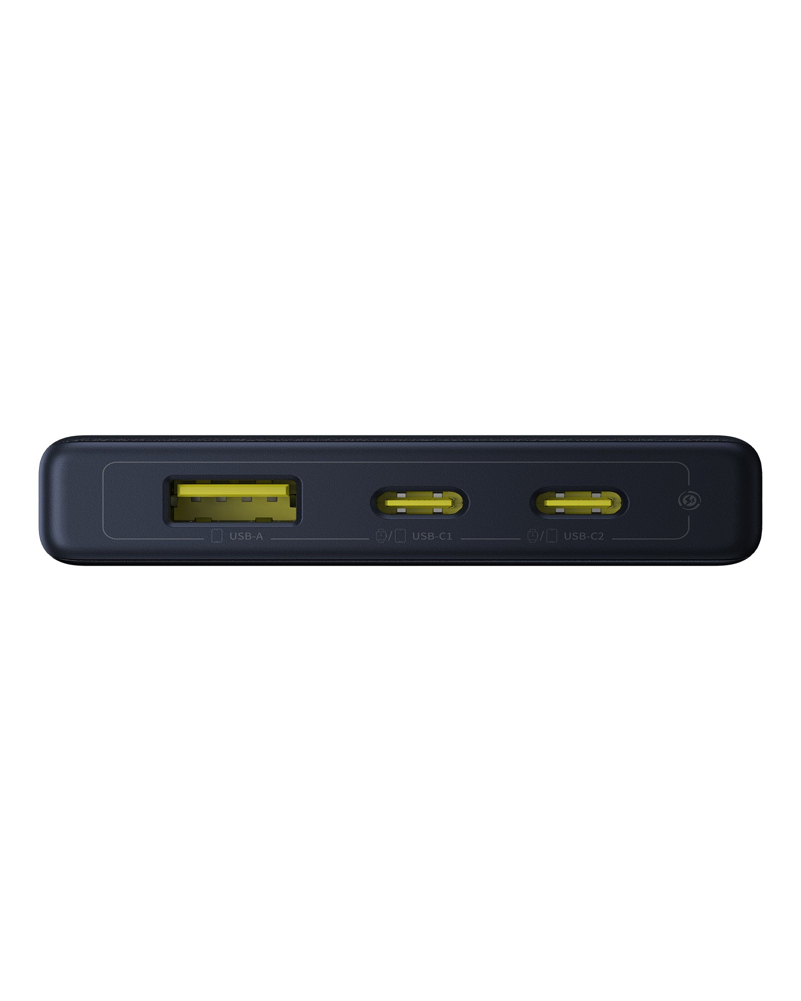 סוללת חוץ שחורה עם חריצים מרובים של Baseus PicoGo Power Bank 10000mAh