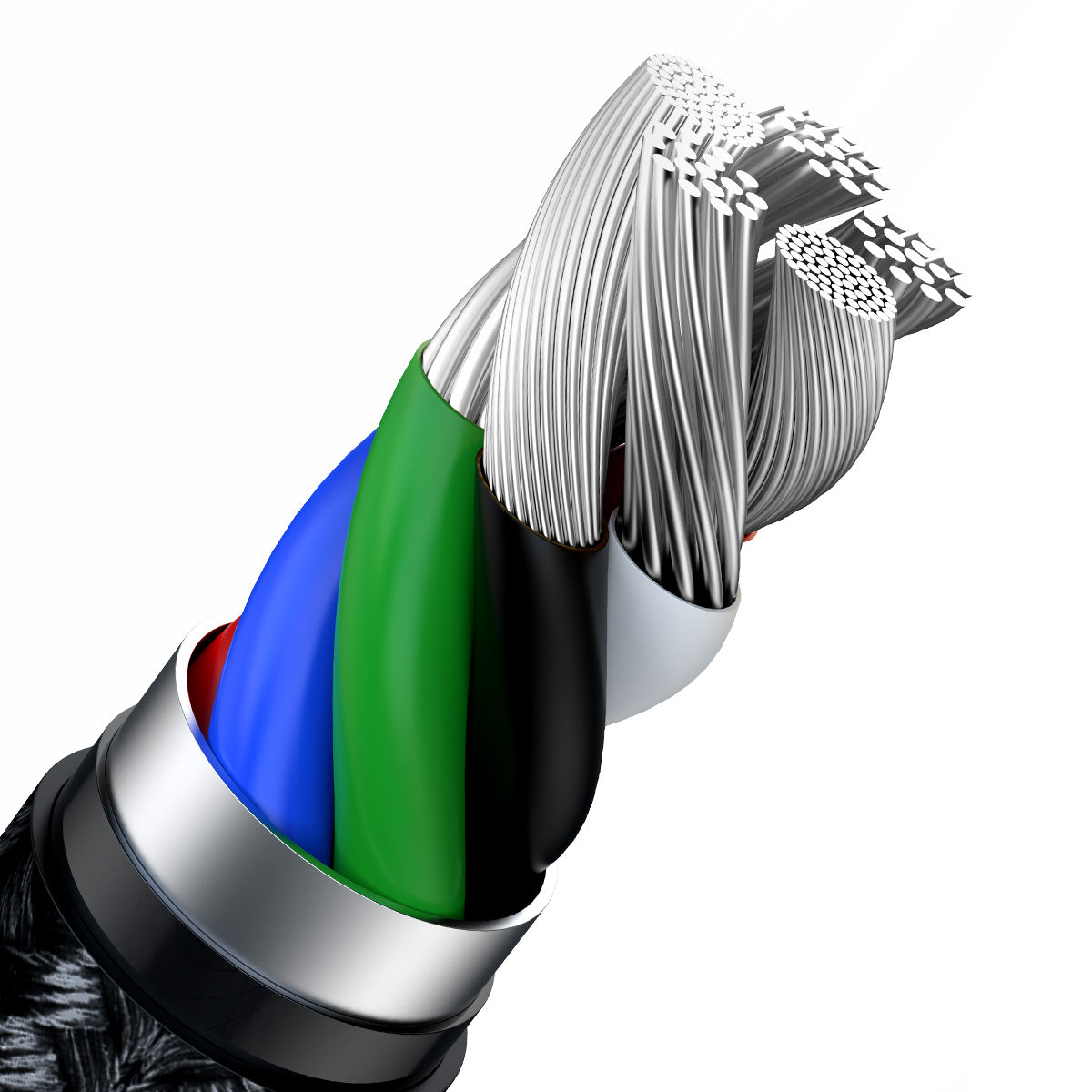 כבל חשמל רב שכבות גלוי מקצר ל-Baseus Cafule Series Metal Data Cable Type-C ל-iP PD 20W
