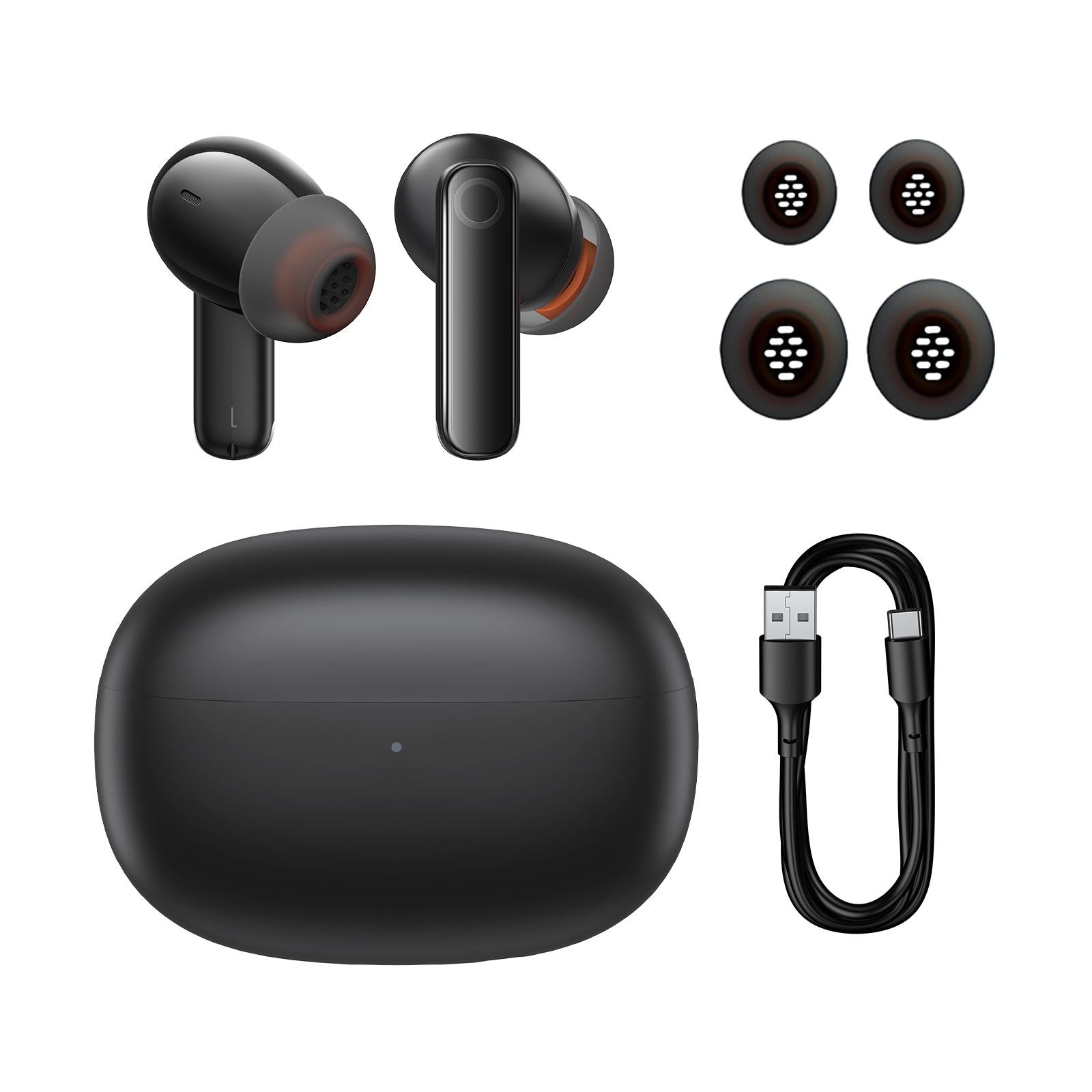 אוזניות אלחוטיות עם מסנן רעשים Baseus Bowie MZ10 True Wireless Earphones - Black
