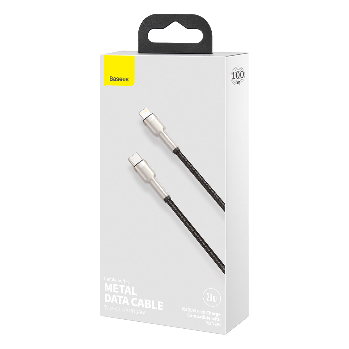 אריזת כבל נתונים מתכתית Baseus Cafule Series Type-C ל-iP PD 20W