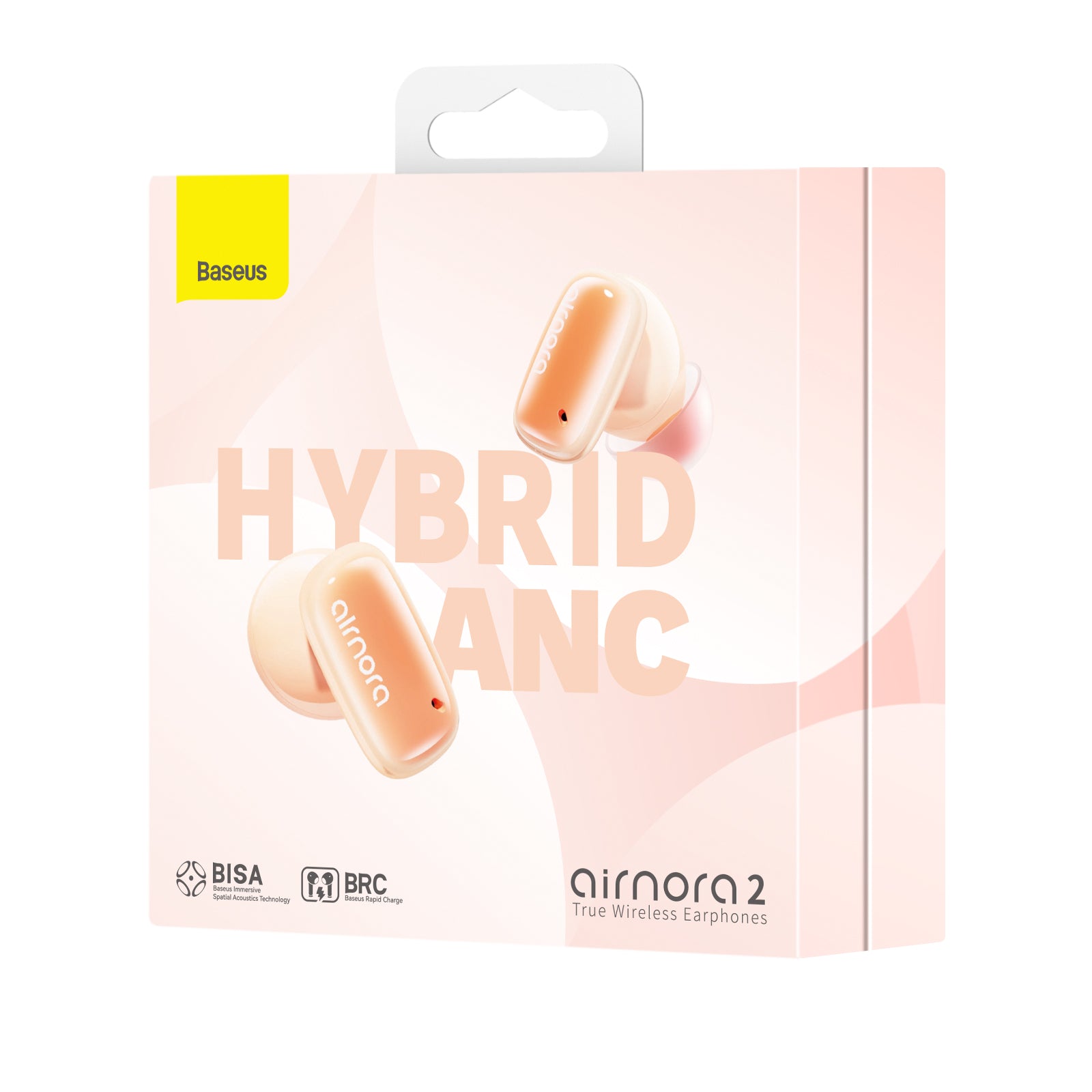 אוזניות אלחוטיות עם מסנן רעשים Baseus AirNora 2 True Wireless Earphones - Gradient Orange