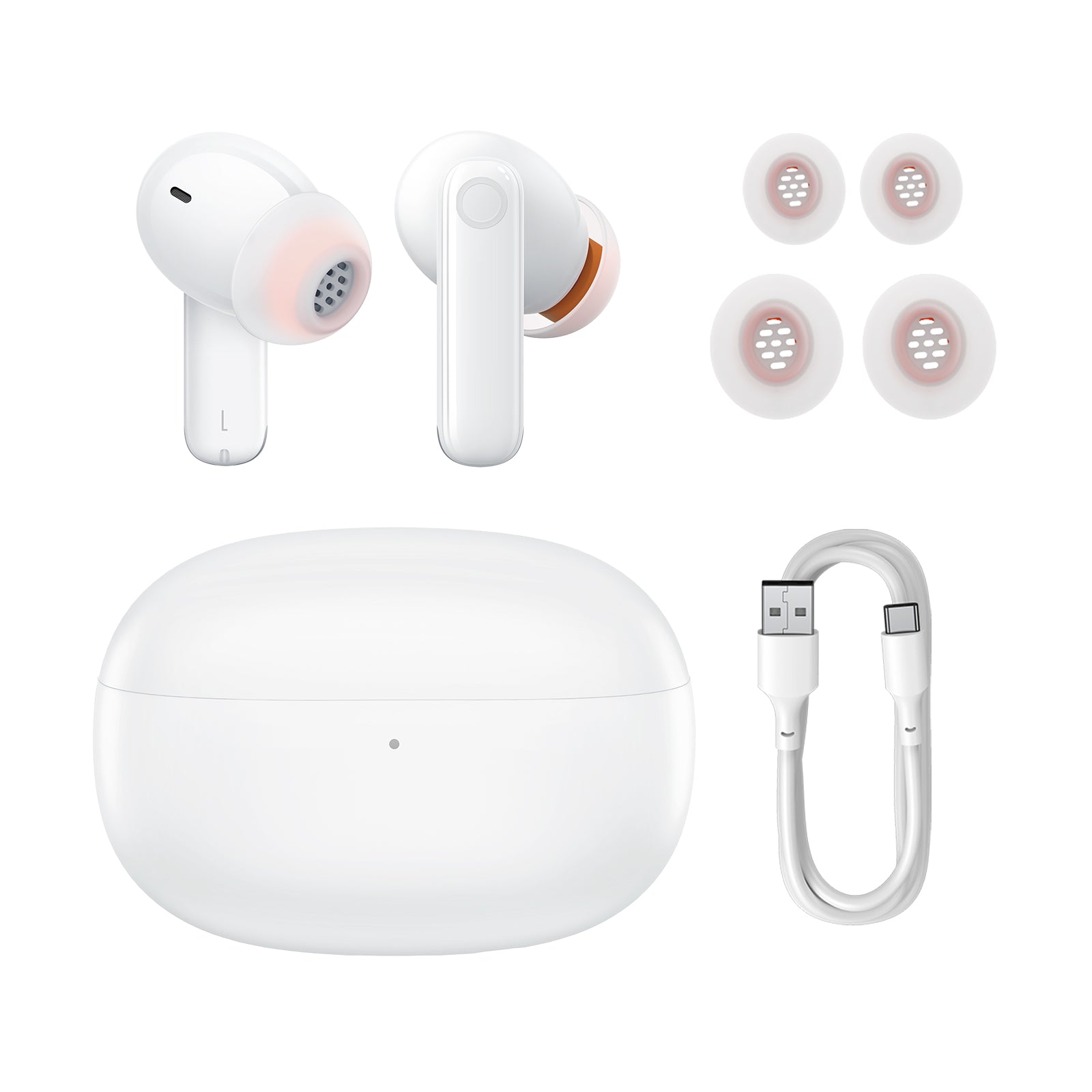 אוזניות אלחוטיות עם מסנן רעשים Baseus Bowie MZ10 True Wireless Earphones - White
