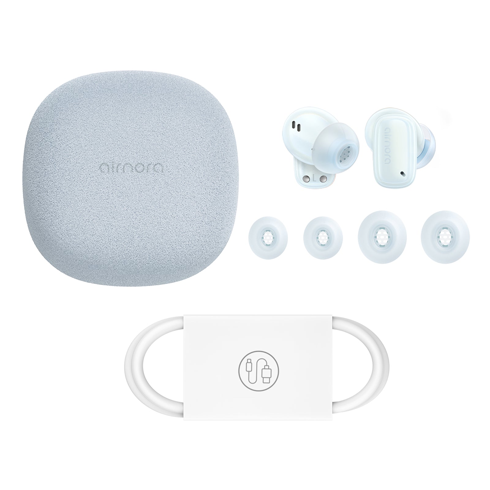 אוזניות אלחוטיות עם מסנן רעשים Baseus AirNora 2 True Wireless Earphones - Galaxy Blue