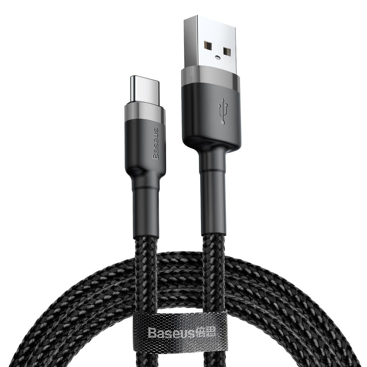 כבל סנכרון וטעינה Baseus cafule Cable USB For Type-C 2A באורך 3 מטר - צבע שחור