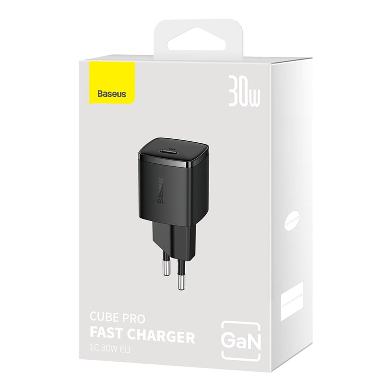 מטען קיר מהיר Baseus Cube Pro USB-C Fast Charger 30W