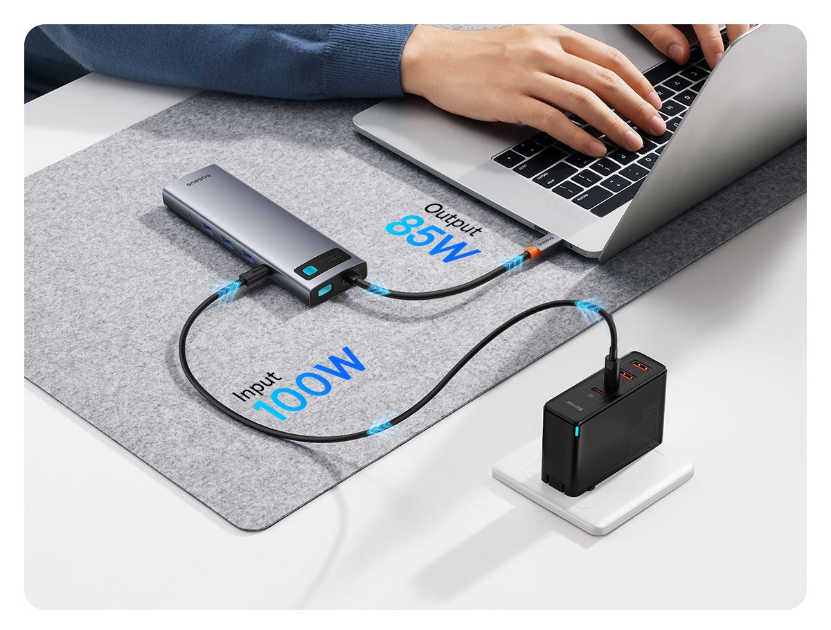מפצל Baseus Metal Gleam Series 11-Port HUB