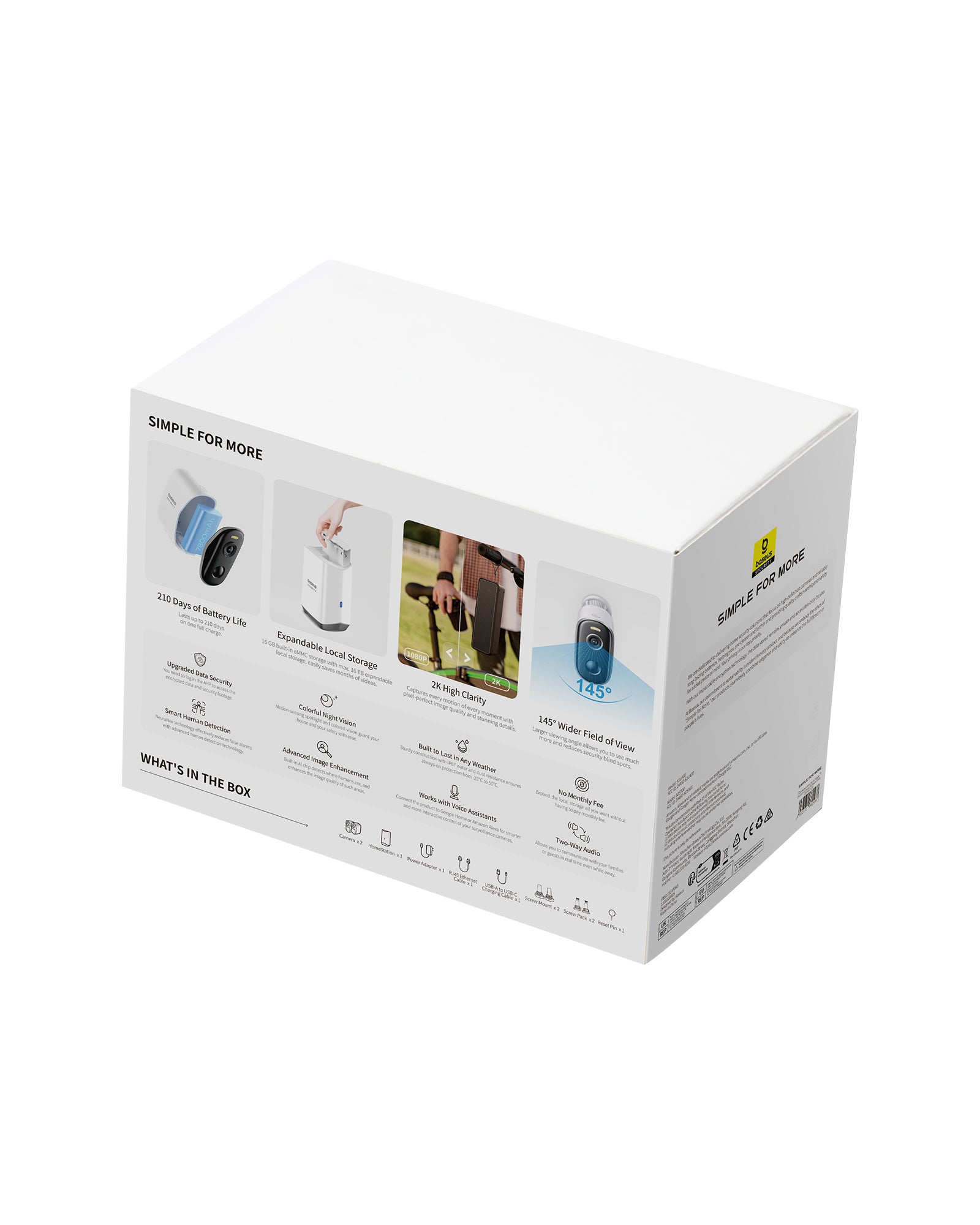 Baseus Security N1+ Outdoor Camera 2K 2Cam Kit