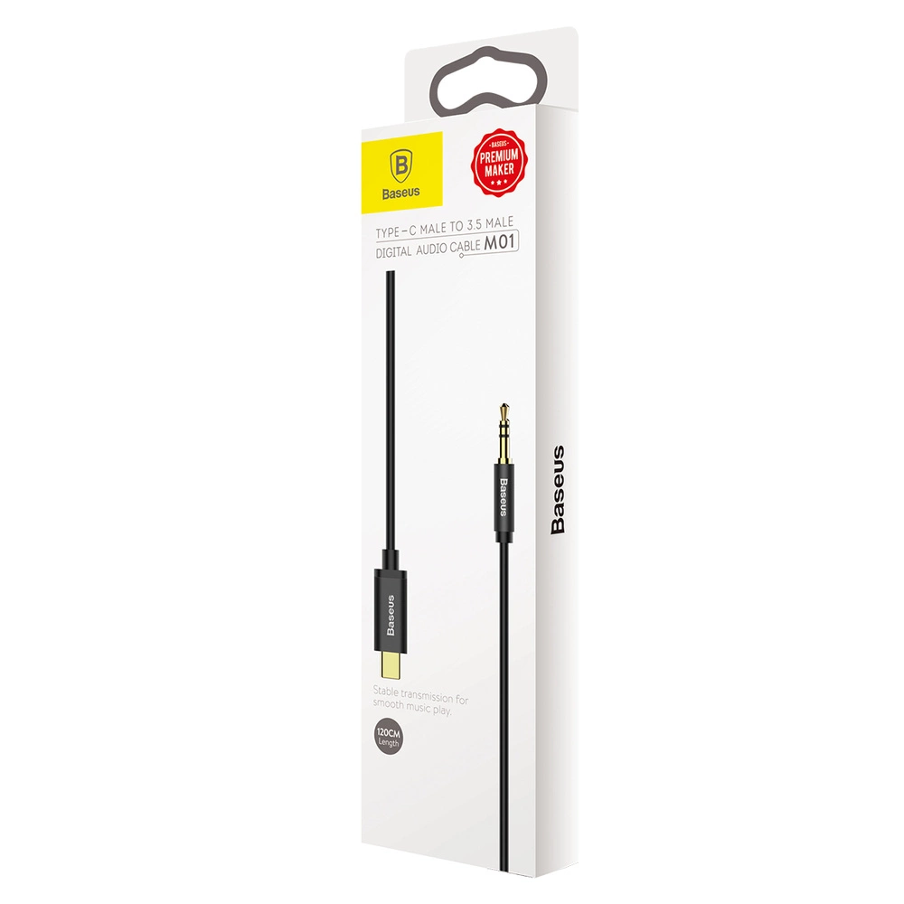 כבל מתאם אודיו Baseus Yiven Type-C male To 3.5 male Audio Cable M01