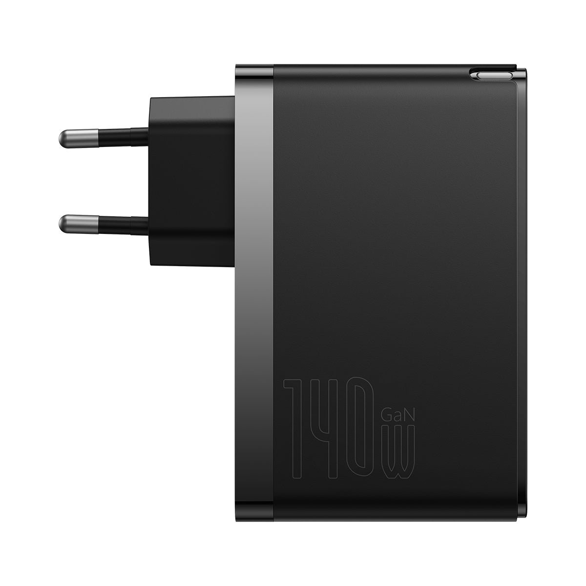 מתאם כוח שחור עם תקעים לטעינה מהירה Baseus GaN5 Pro 140W