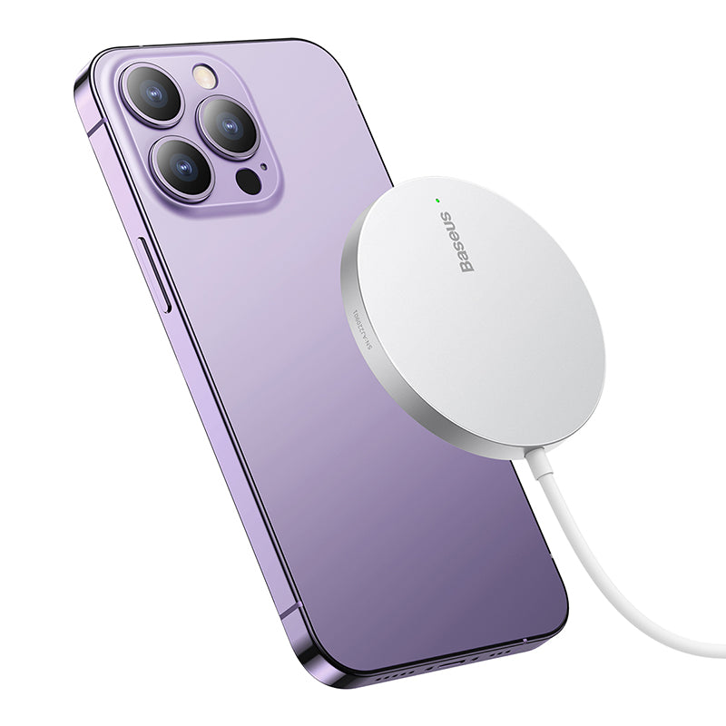 מטען אלחוטי מגנטי Baseus Simple Mini3 Magnetic Wireless Charger 15W