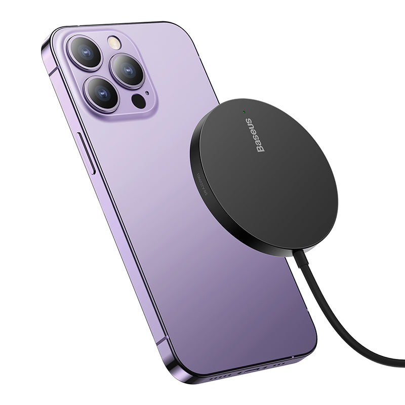 מטען אלחוטי מגנטי Baseus Simple Mini3 Magnetic Wireless Charger 15W
