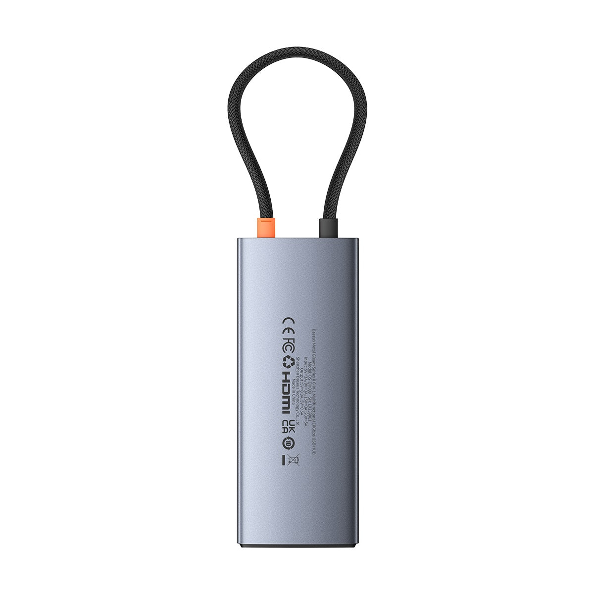 מפצל Baseus Metal Gleam Series II 6-in-1 USB HUB