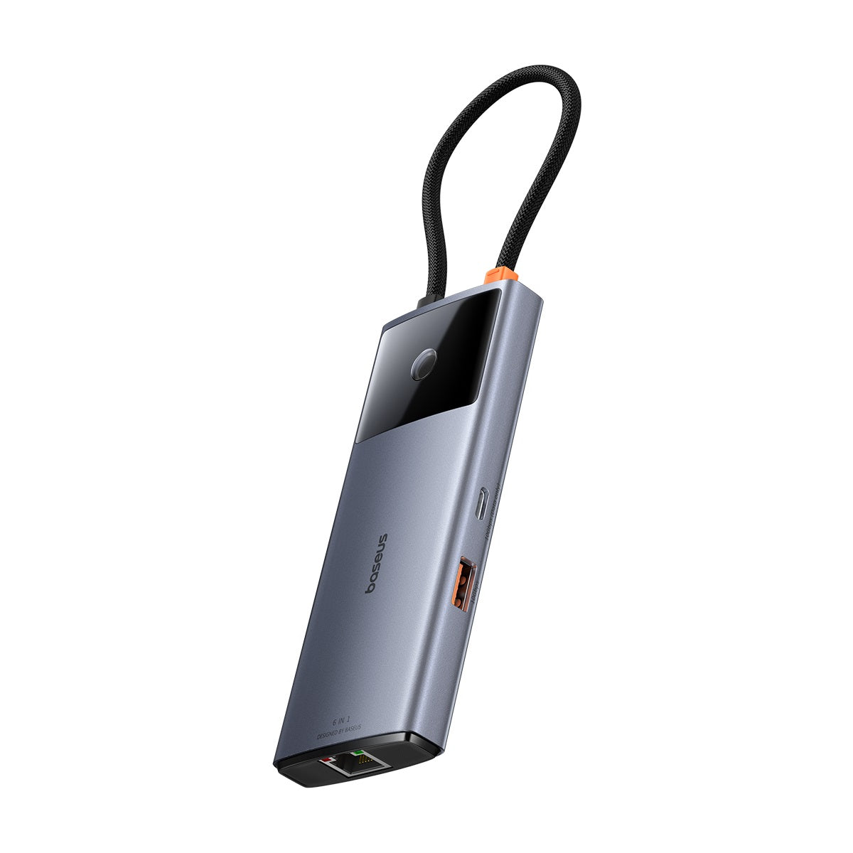 מפצל Baseus Metal Gleam Series II 6-in-1 USB HUB
