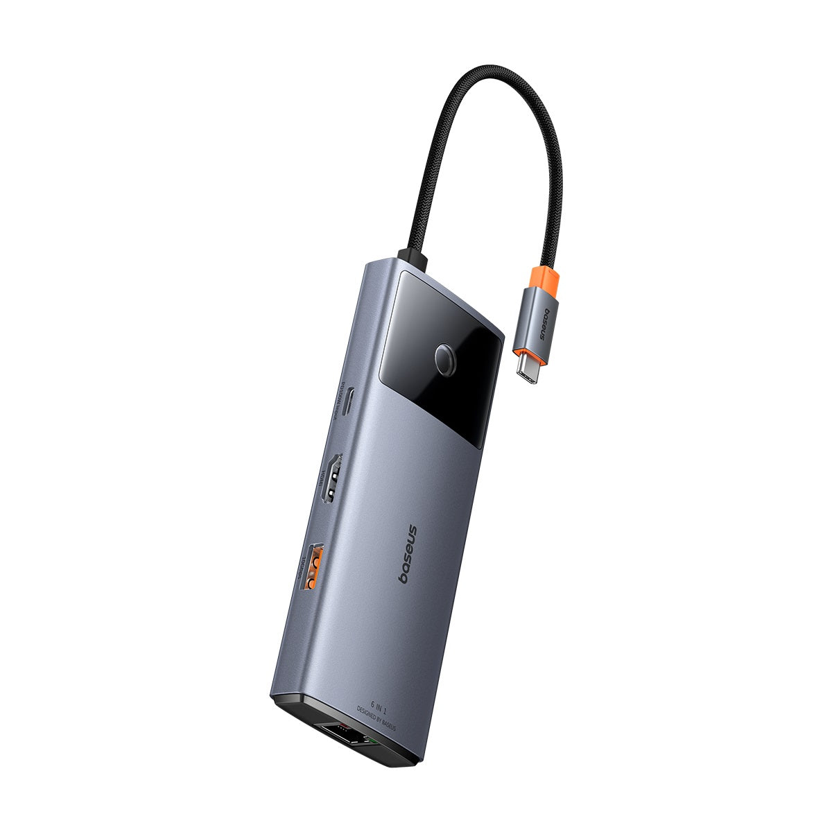 מפצל Baseus Metal Gleam Series II 6-in-1 USB HUB