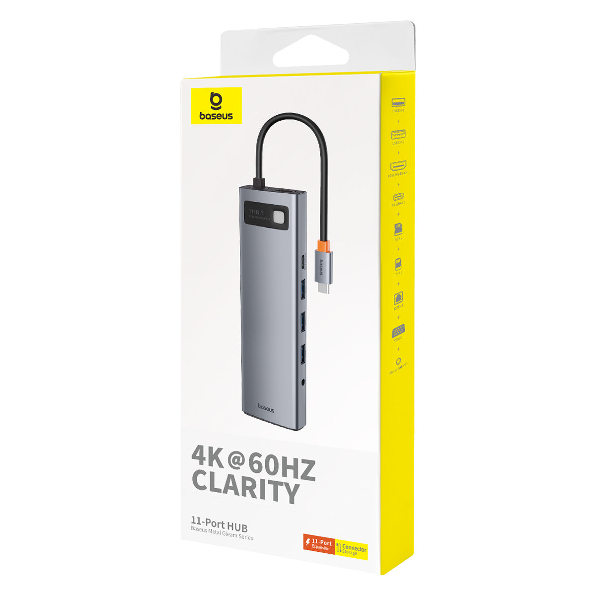 מפצל Baseus Metal Gleam Series 11-Port HUB