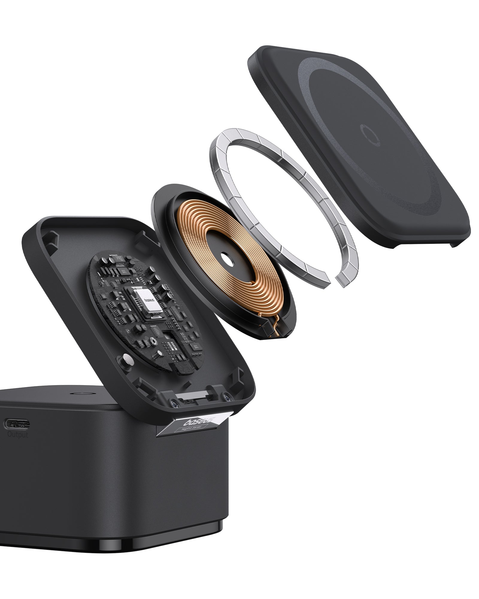 מטען אלחוטי מגנטי 2 ב-1 Baseus MagPro Wireless 25W -