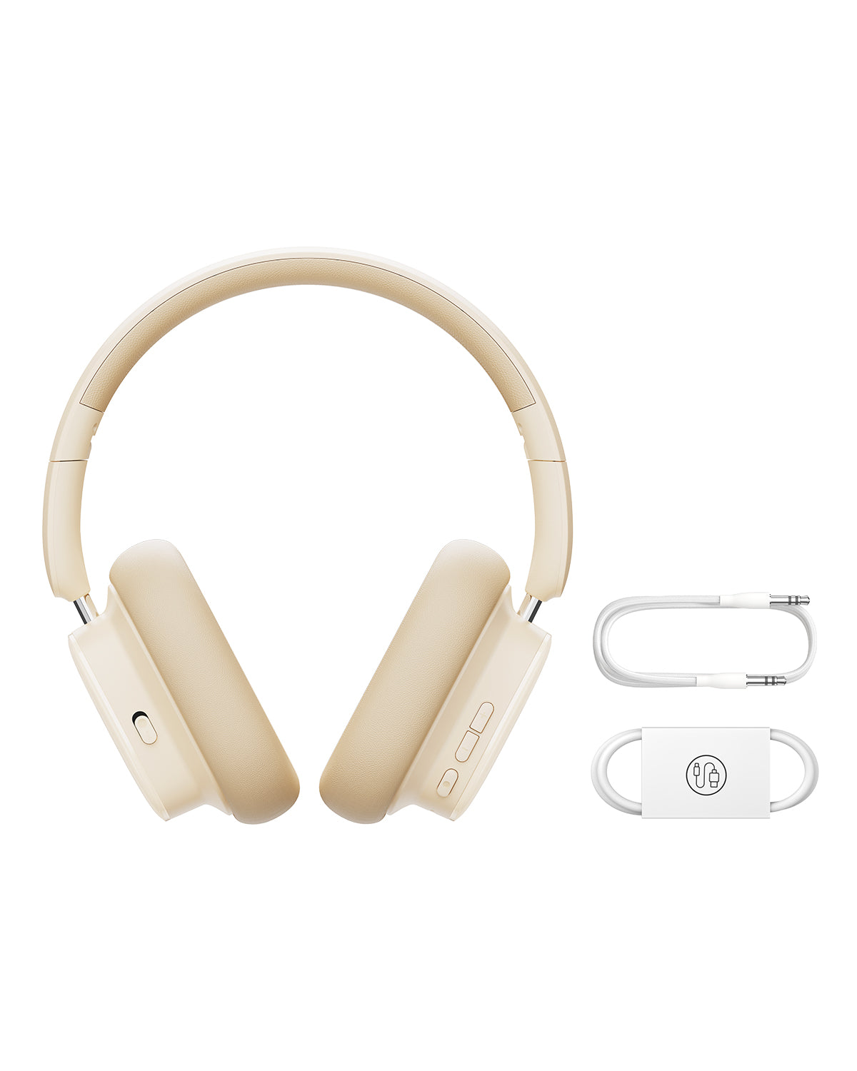 אוזניות אלחוטיות עם מסנן רעשים Baseus Bowie H1i - White