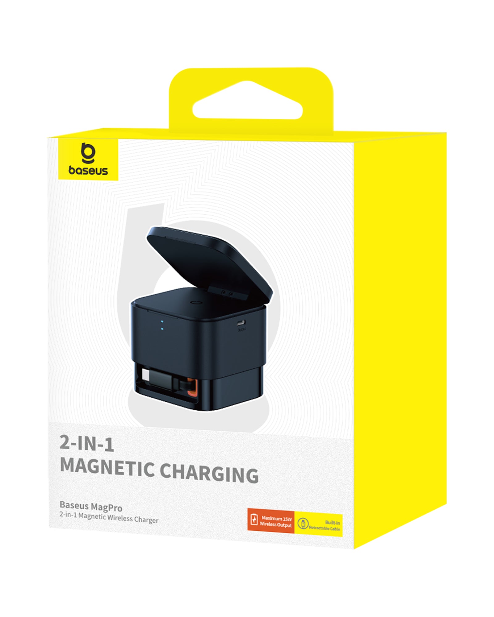 מטען אלחוטי מגנטי 2 ב-1 Baseus MagPro Wireless 25W -