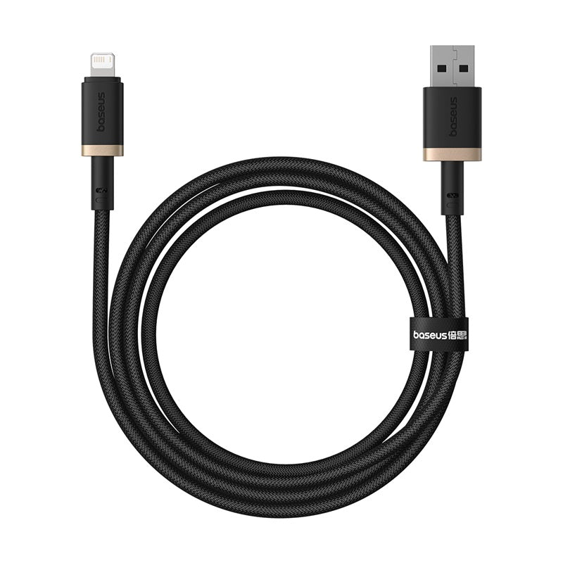 Baseus Dura Fast Charging Cable USB to iP 2.4A 1m Gold+Blac