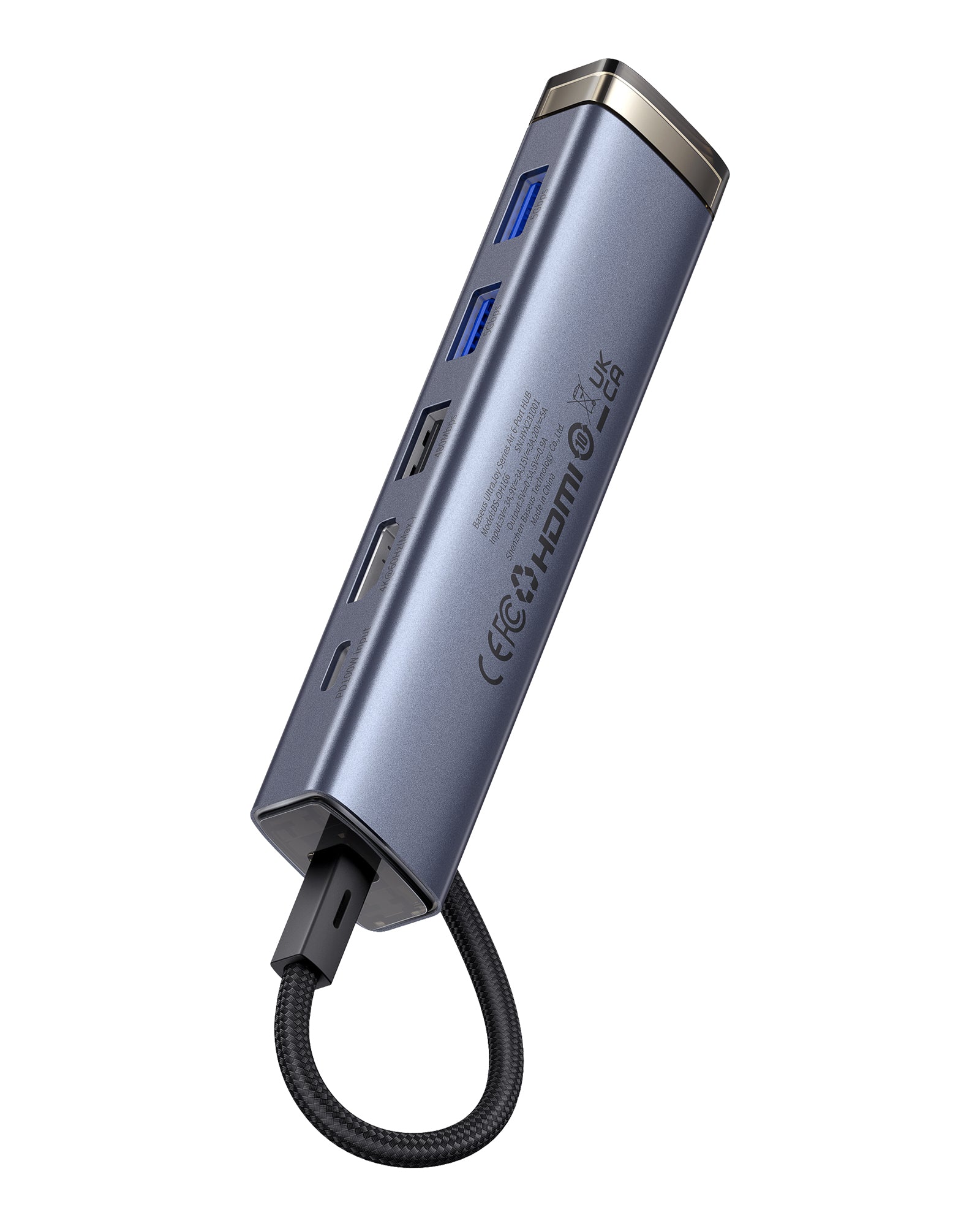 Baseus UltraJoy 6-Port HUB Type-C - HDMI4K*1 USB 3.0*3 PD*1