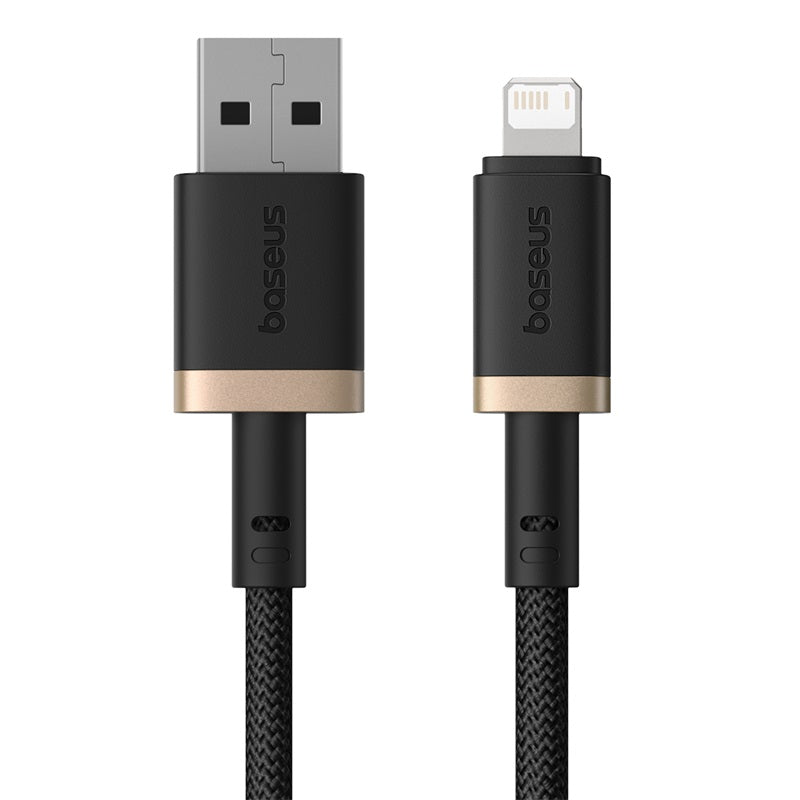 Baseus Dura Fast Charging Cable USB to iP 2.4A 1m Gold+Blac