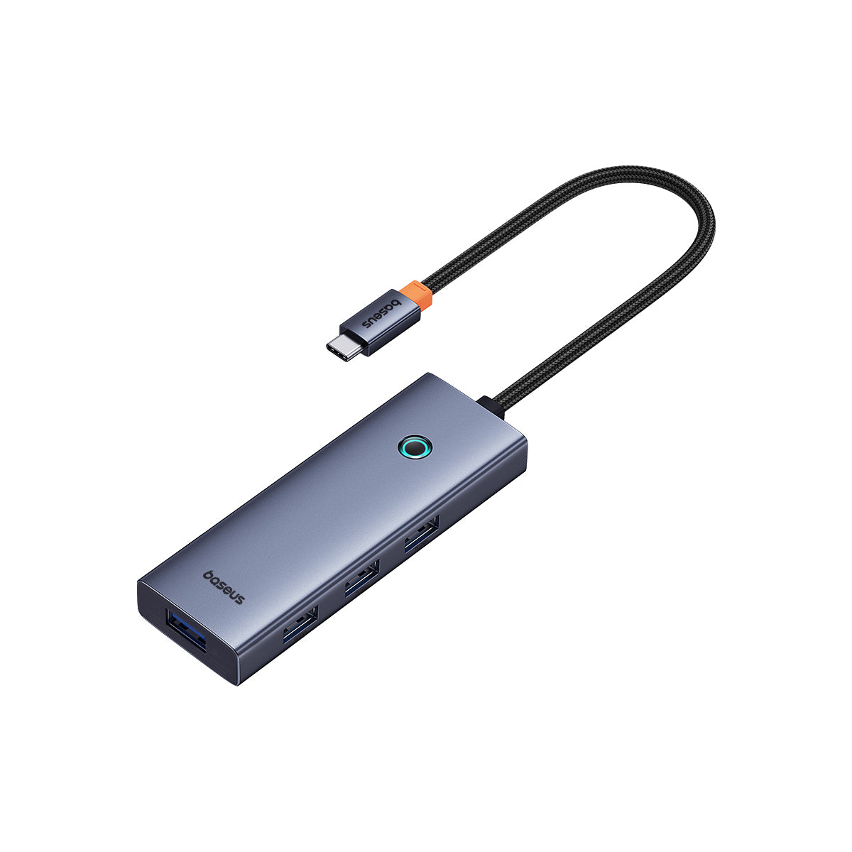 Baseus UltraJoy HUB Adapter Type-C to USB3.0 and PD 100W gray USB-C hub with cable