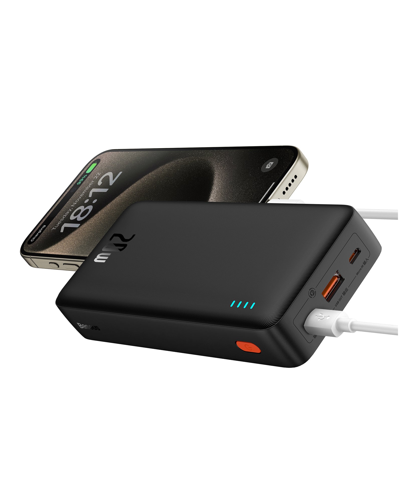 Baseus Airpow Fast Charge Power Bank 20000mAh 20W Black