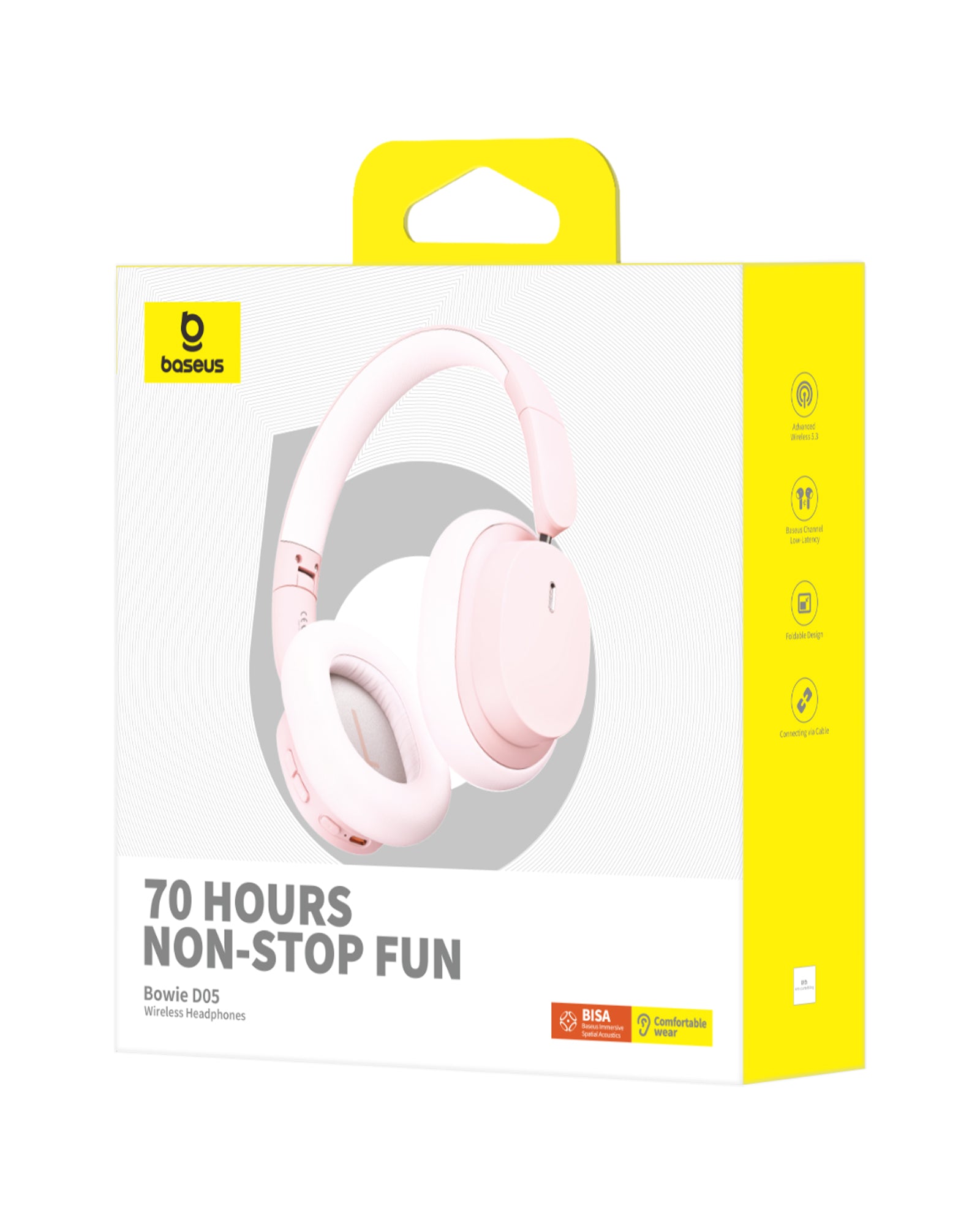 אוזניות אלחוטיות Baseus D05 - Pink