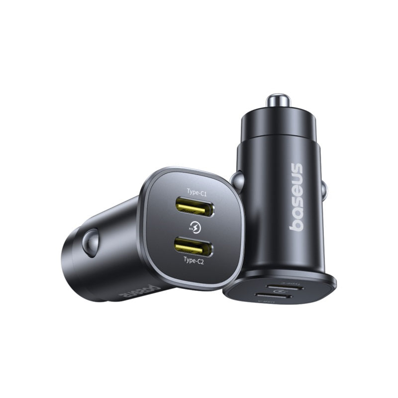 Baseus GoTrip DP1 Car Charger C+C 30W Cosmic Black