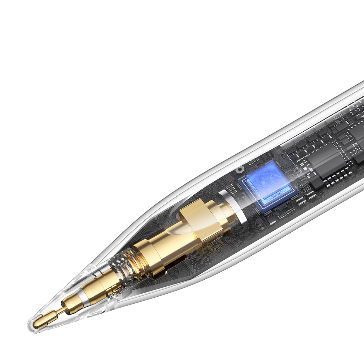 עיפרון שקוף עם רכיבים פנימיים גלויים עבור Baseus Smooth Writing 2 Stylus USB-C Active Version