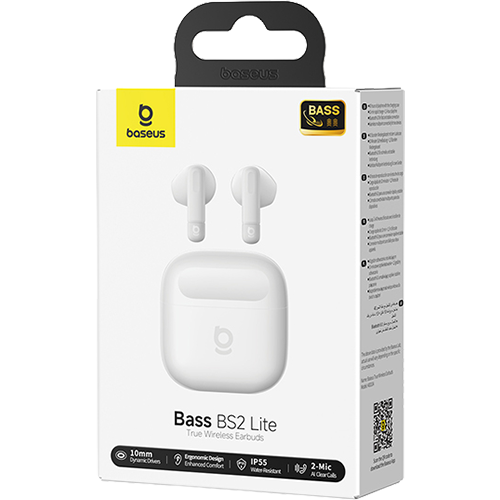 Baseus Bass BS2 Lite True Wireless Earbuds white