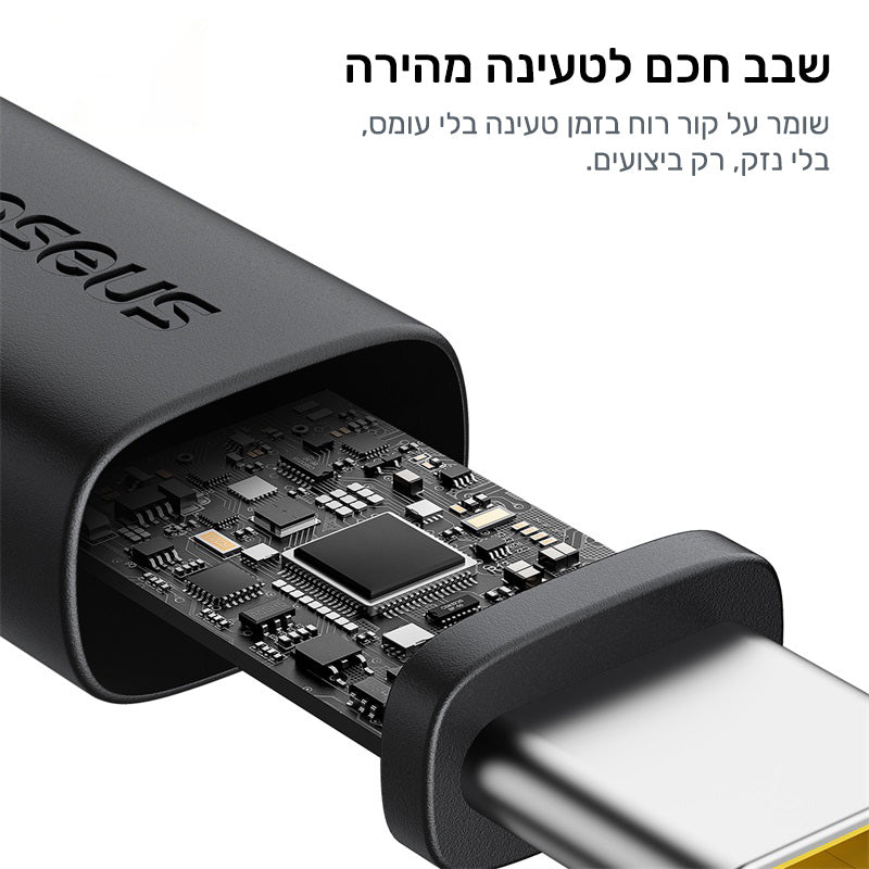 Baseus Dura Fast Charging Cable USB to iP 2.4A 1m Gold+Blac feature image