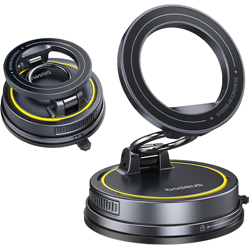 Baseus Flex Magnetic Car Mount Suction Cup Version Black