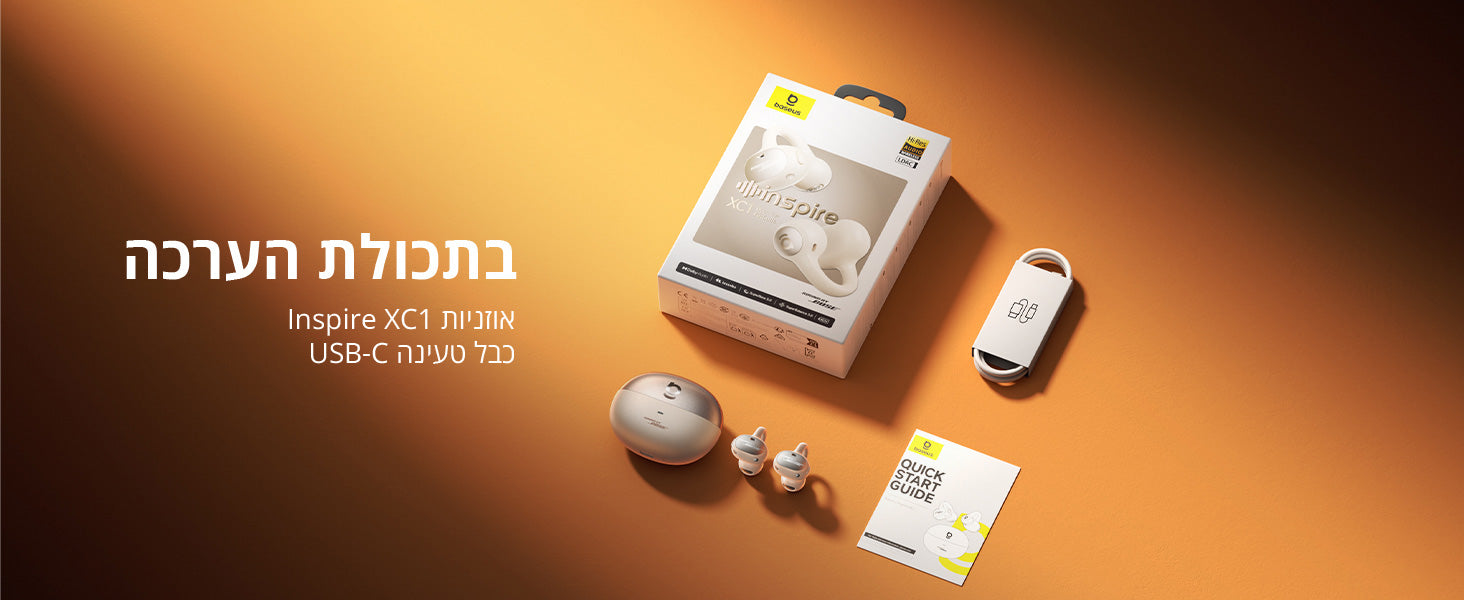 Baseus Inspire XC1 Open-Ear True Wireless Earbuds Black feature image